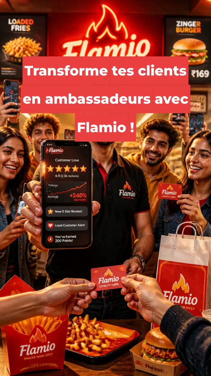 Transforme tes clients en ambassadeurs avec Flamio !