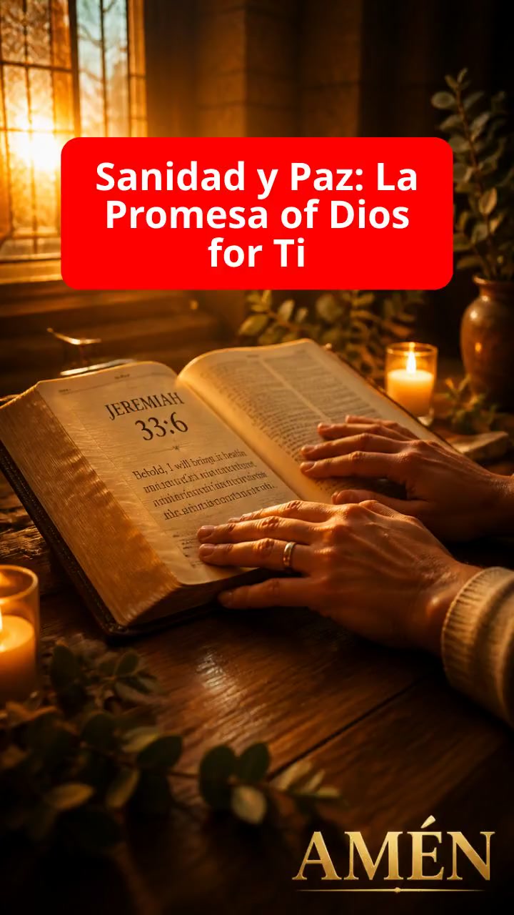 ¡Sanidad y Paz: La Promesa de Dios para Ti!