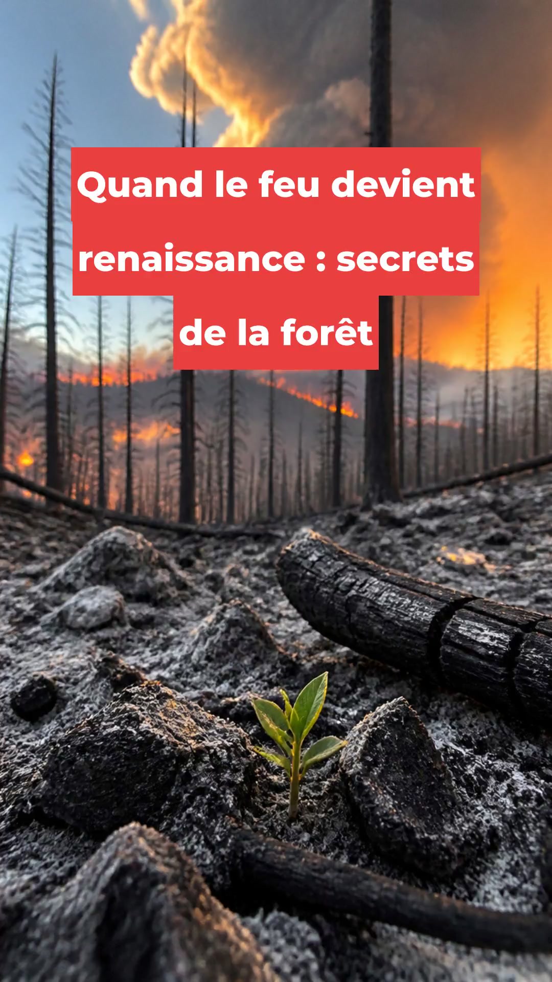 Quand le feu devient renaissance : secrets de la forêt
