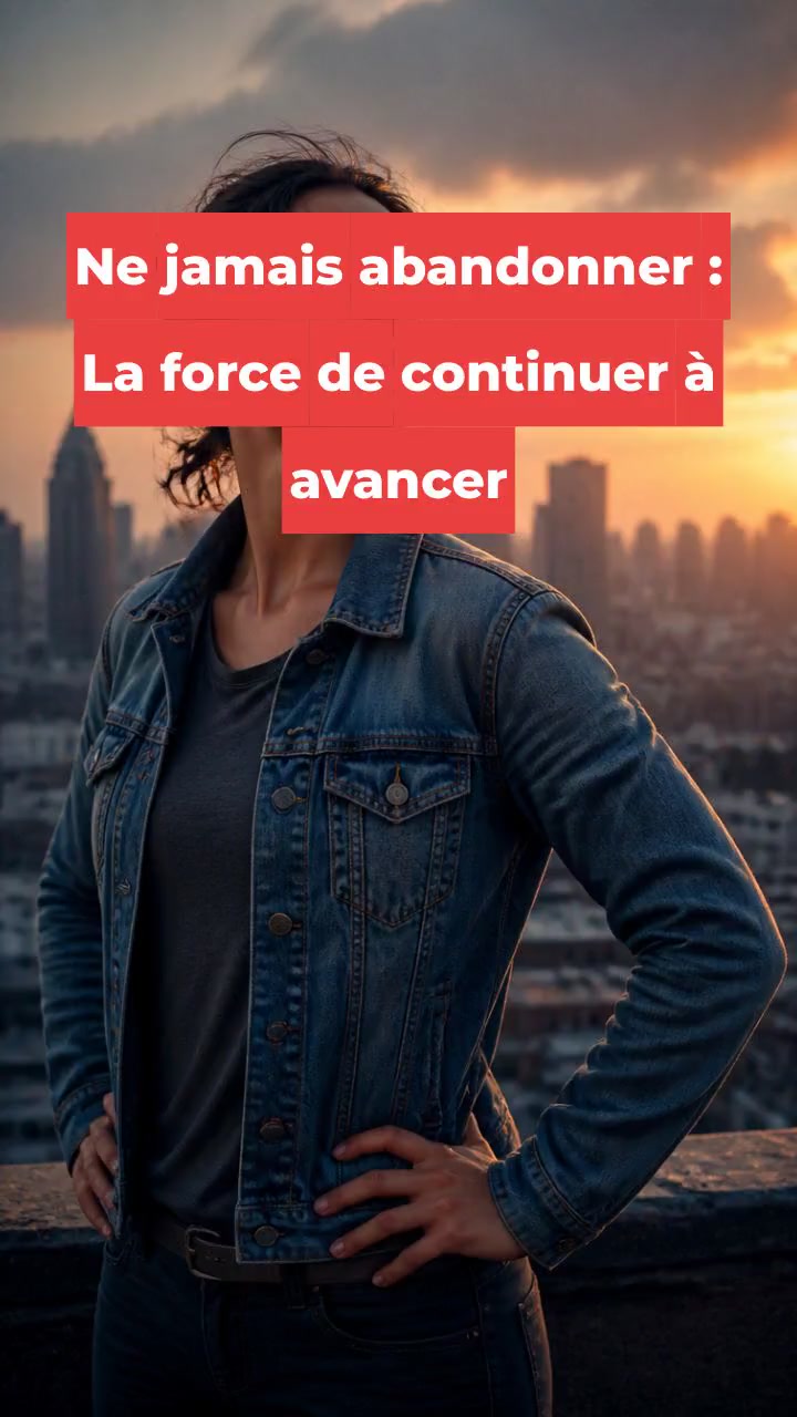 Ne jamais abandonner : La force de continuer à avancer