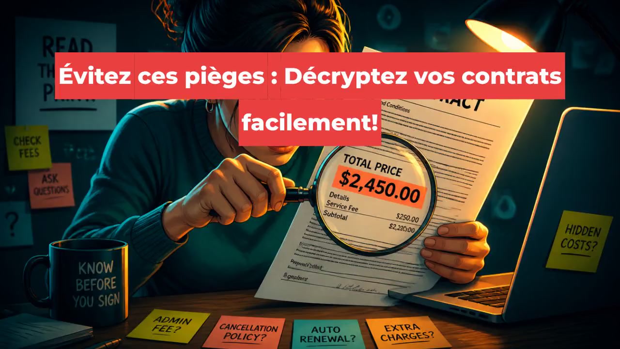 Évitez ces pièges : Décryptez vos contrats facilement!