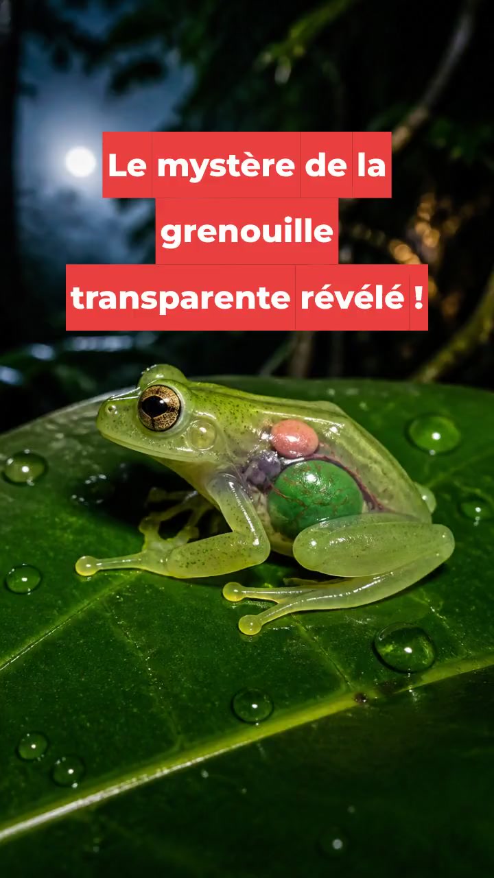 Le mystère de la grenouille transparente révélé !
