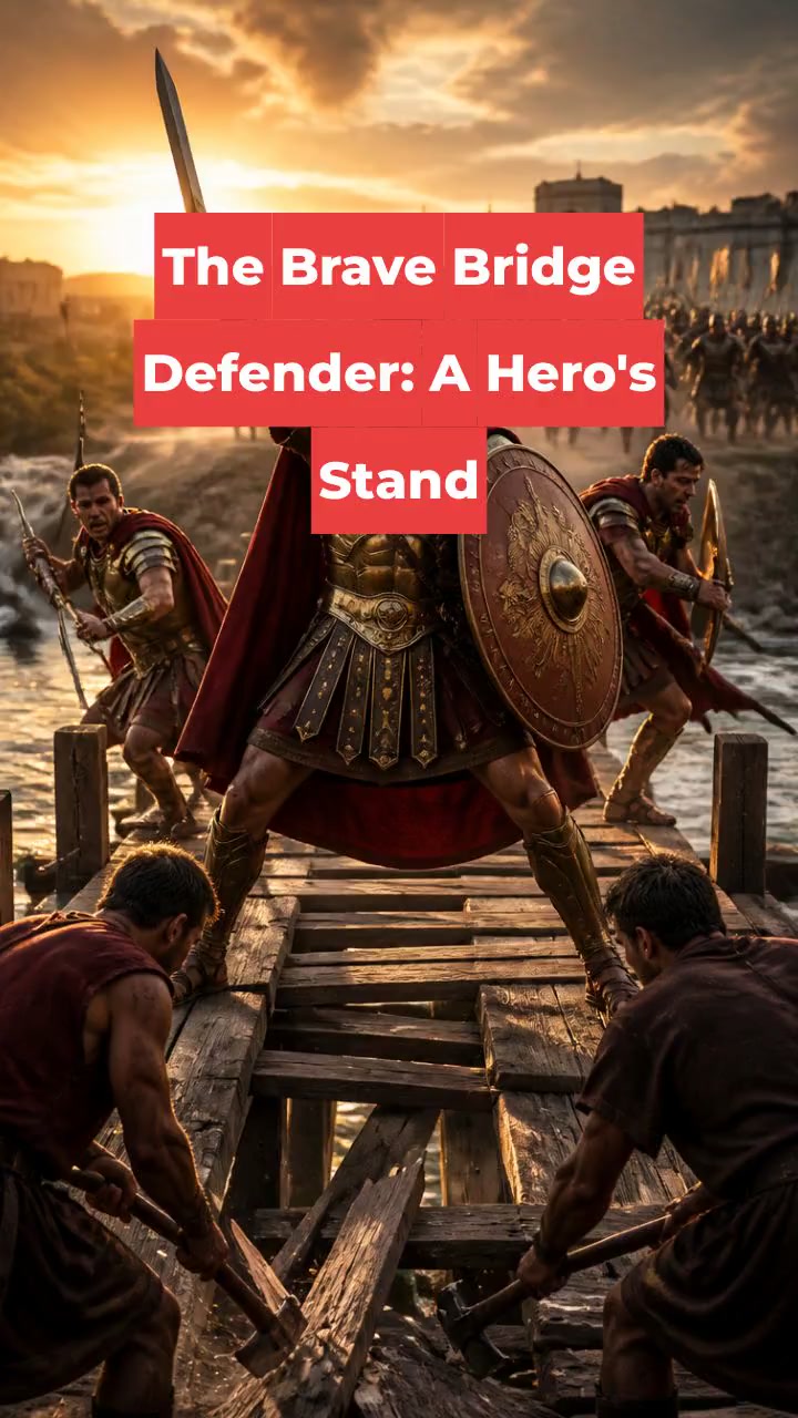 The Brave Bridge Defender: A Hero's Stand