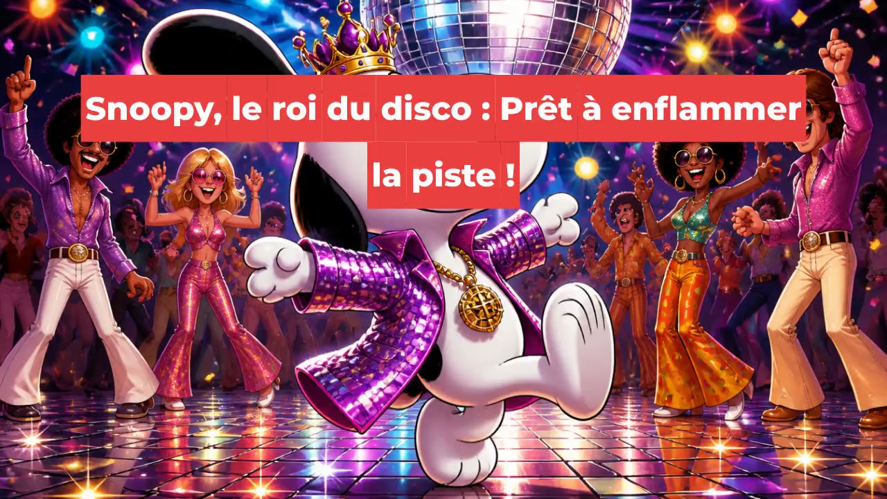 Snoopy, le roi du disco : Prêt à enflammer la piste !