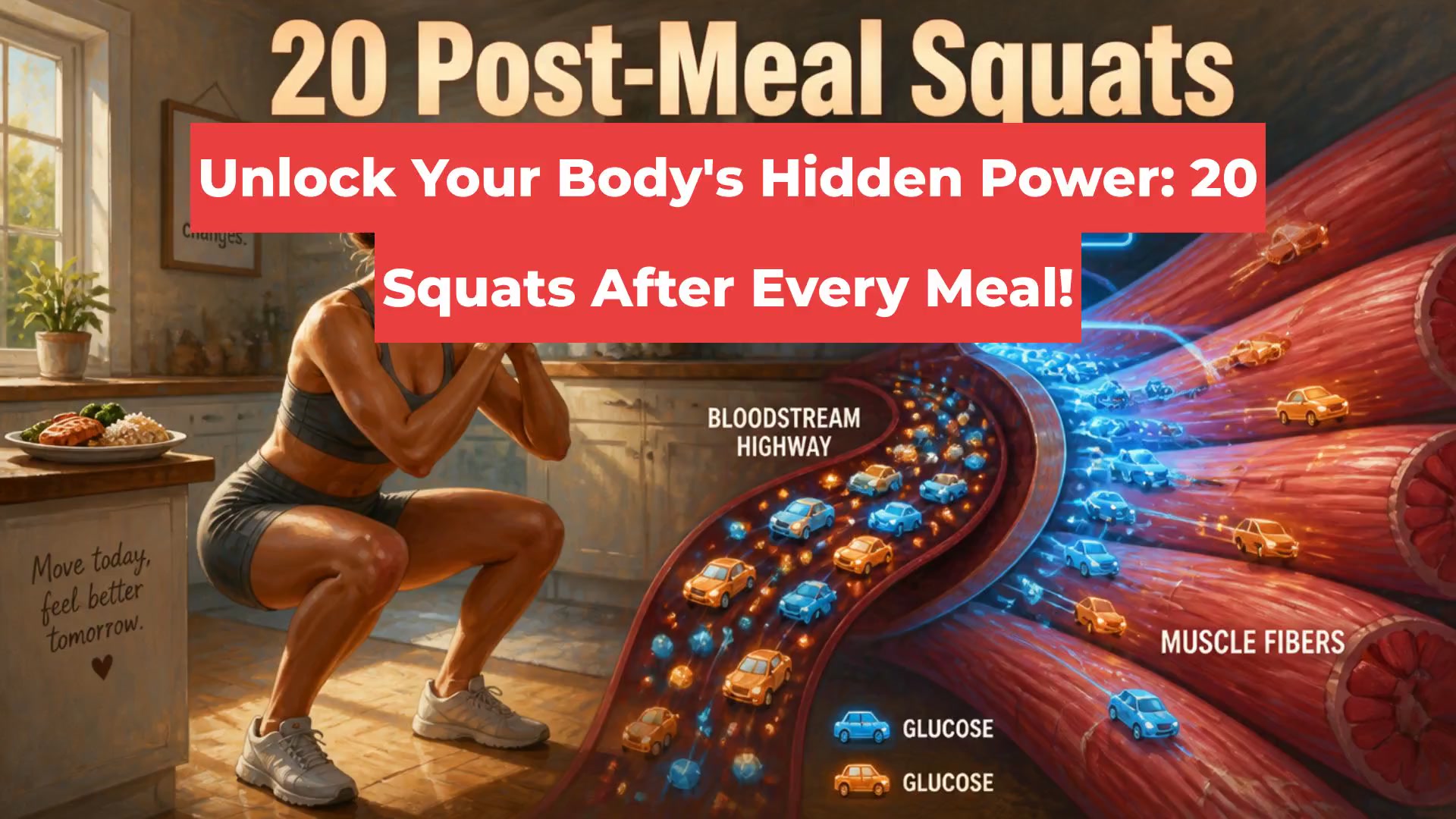 Unlock Your Body's Hidden Power: 20 Squats After Every Meal!