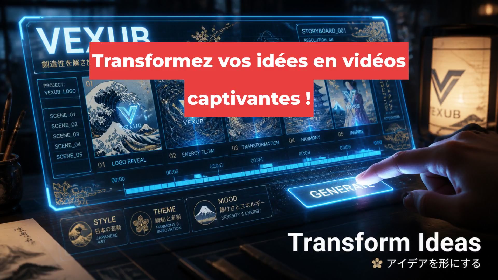 Transformez vos idées en vidéos captivantes !