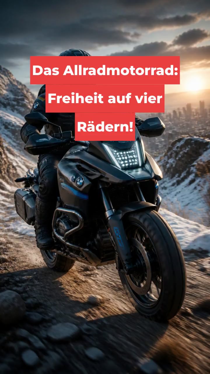 Das Allradmotorrad: Freiheit auf vier Rädern!