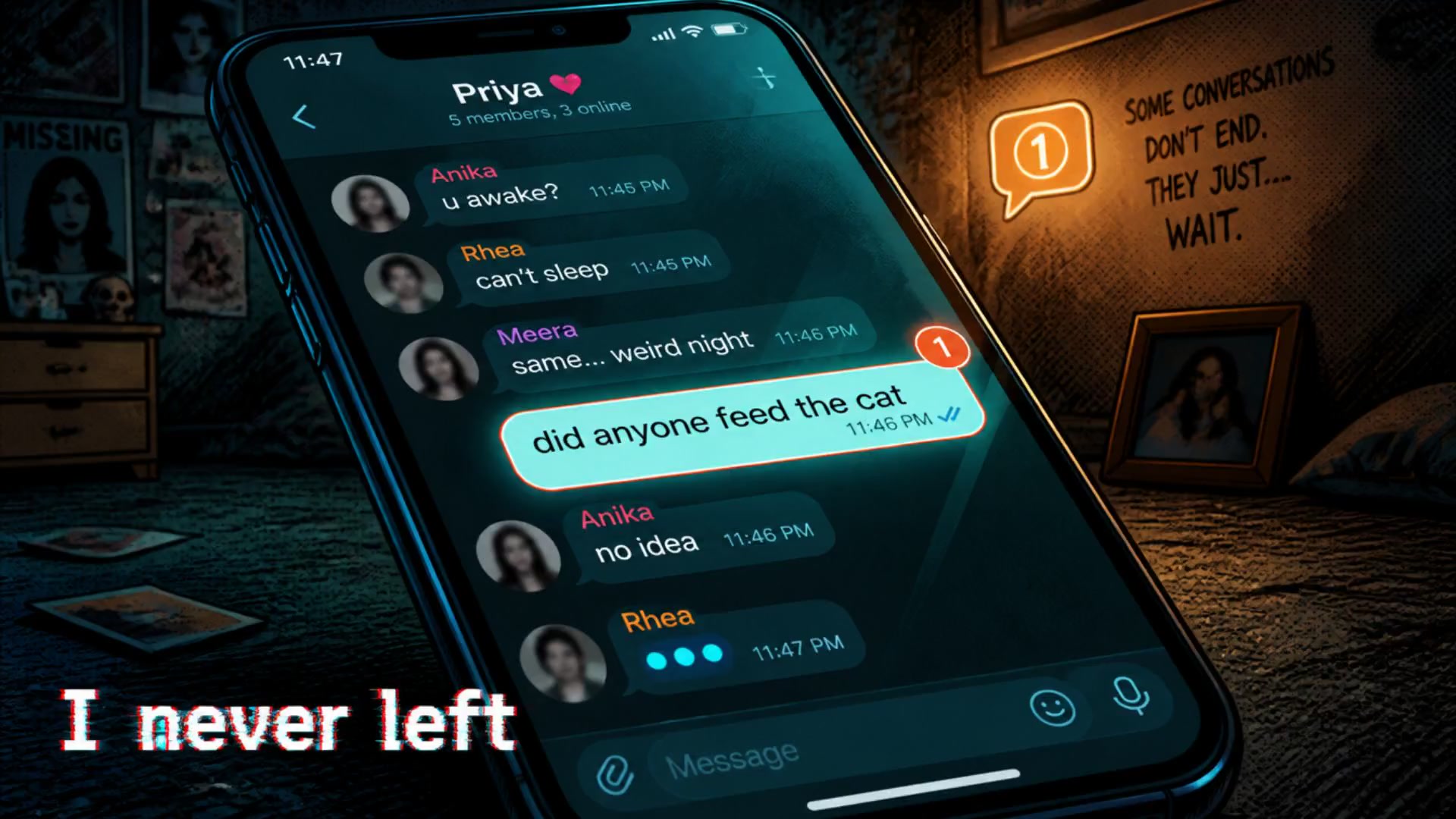 When a Dead Friend Comes Back to the Group Chat