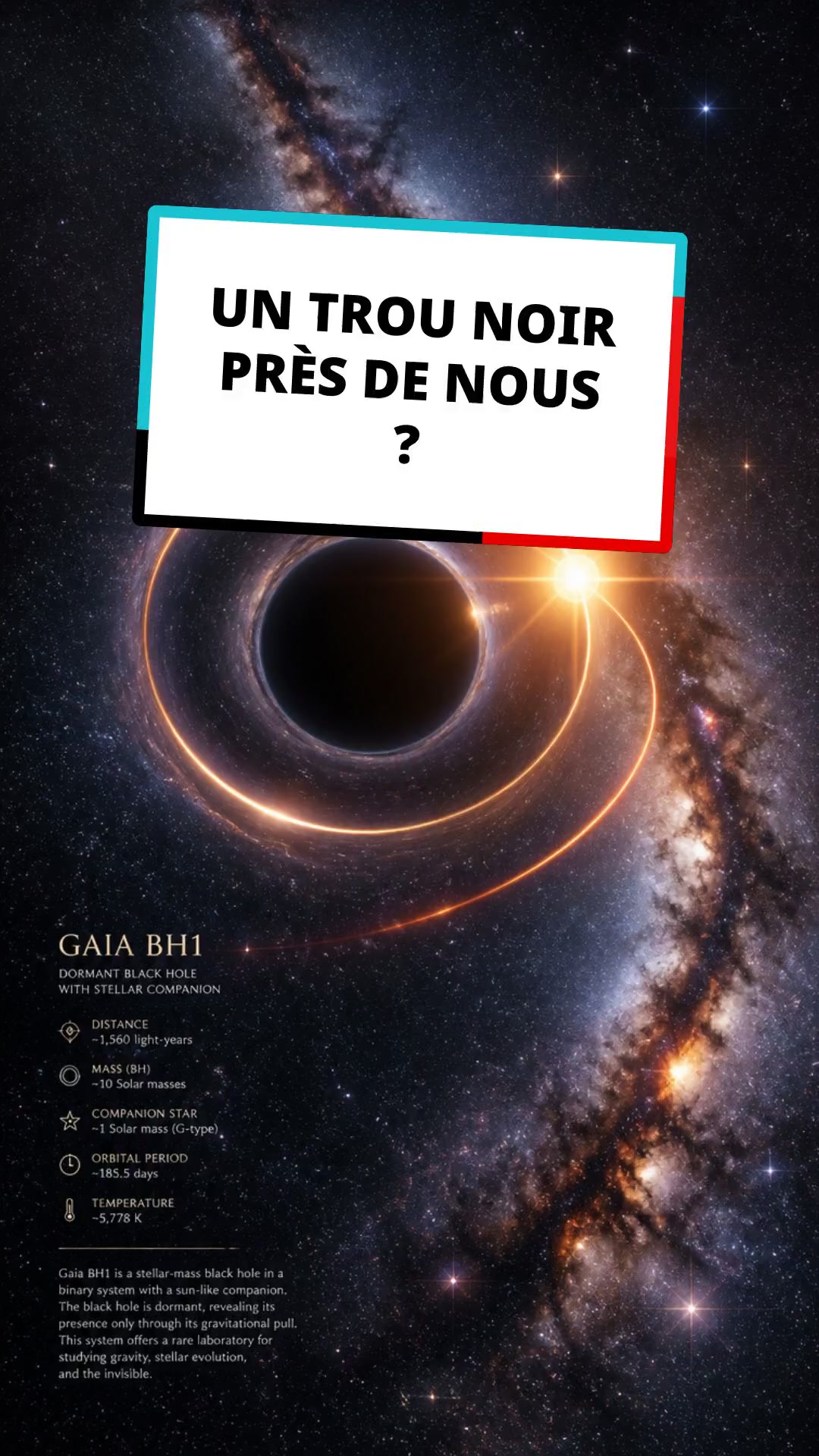 Un trou noir invisible à 1500 années-lumière !