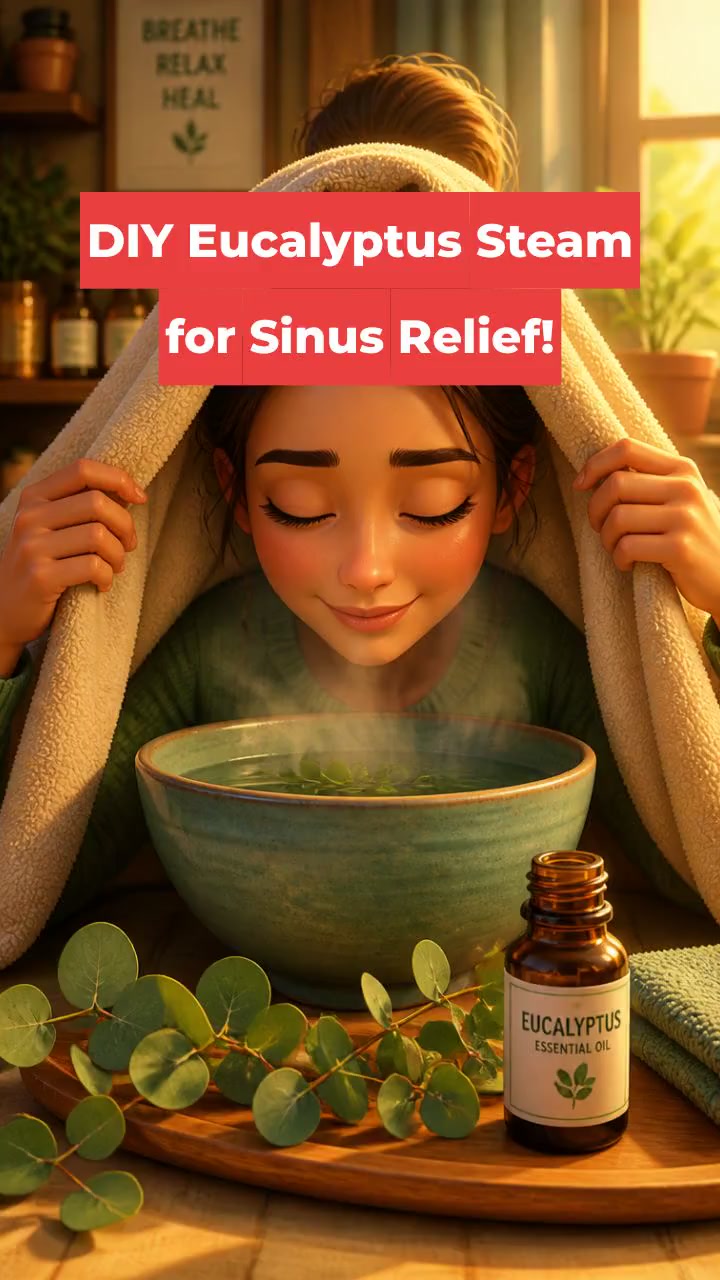 DIY Eucalyptus Steam for Sinus Relief!