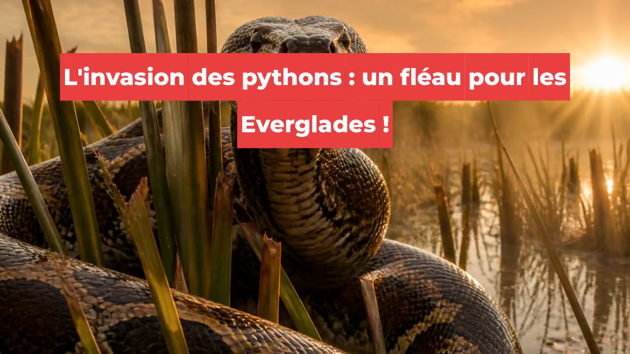 L'invasion des pythons : un fléau pour les Everglades !