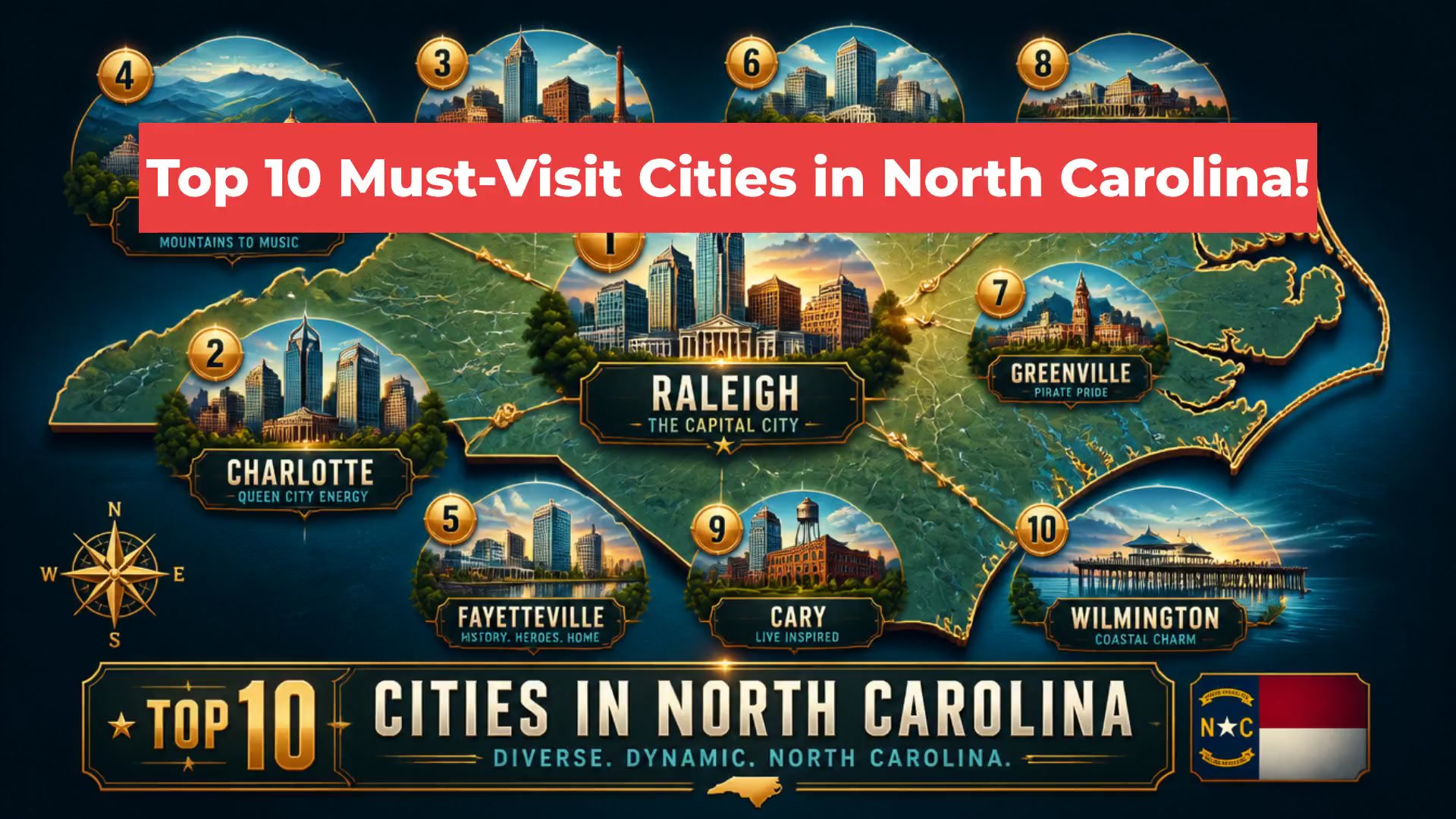 Top 10 Must-Visit Cities in North Carolina!
