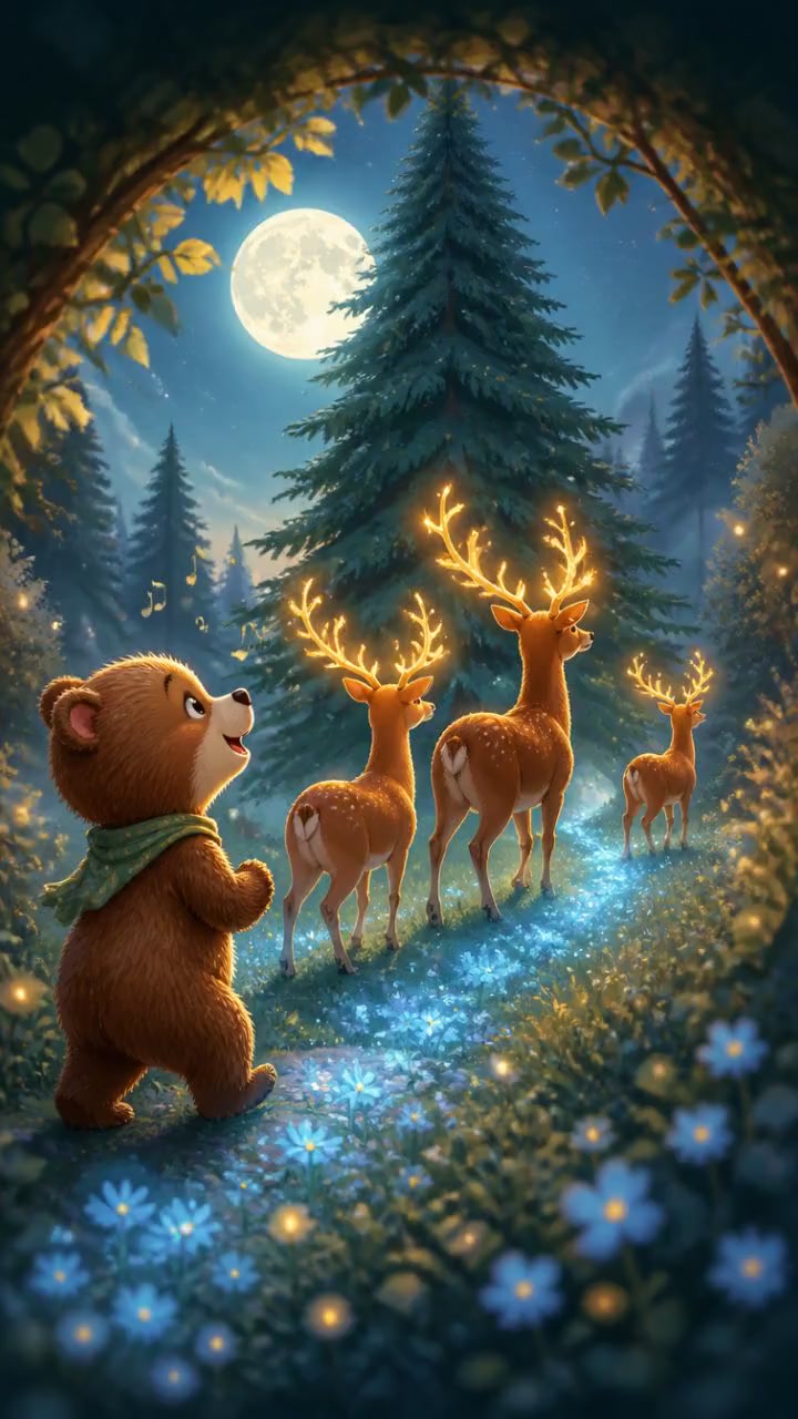 Milo et les cerfs : une aventure enchantée dans la forêt