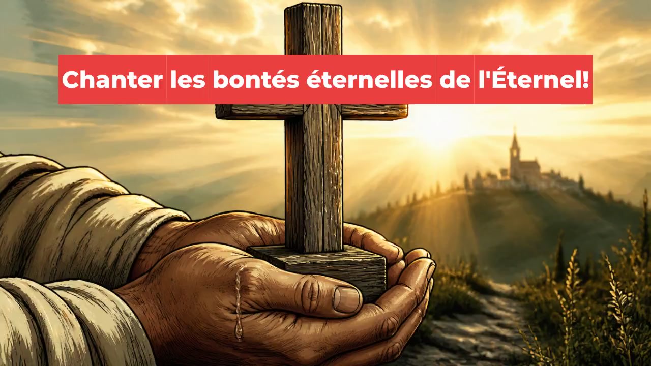 Chanter les bontés éternelles de l'Éternel!