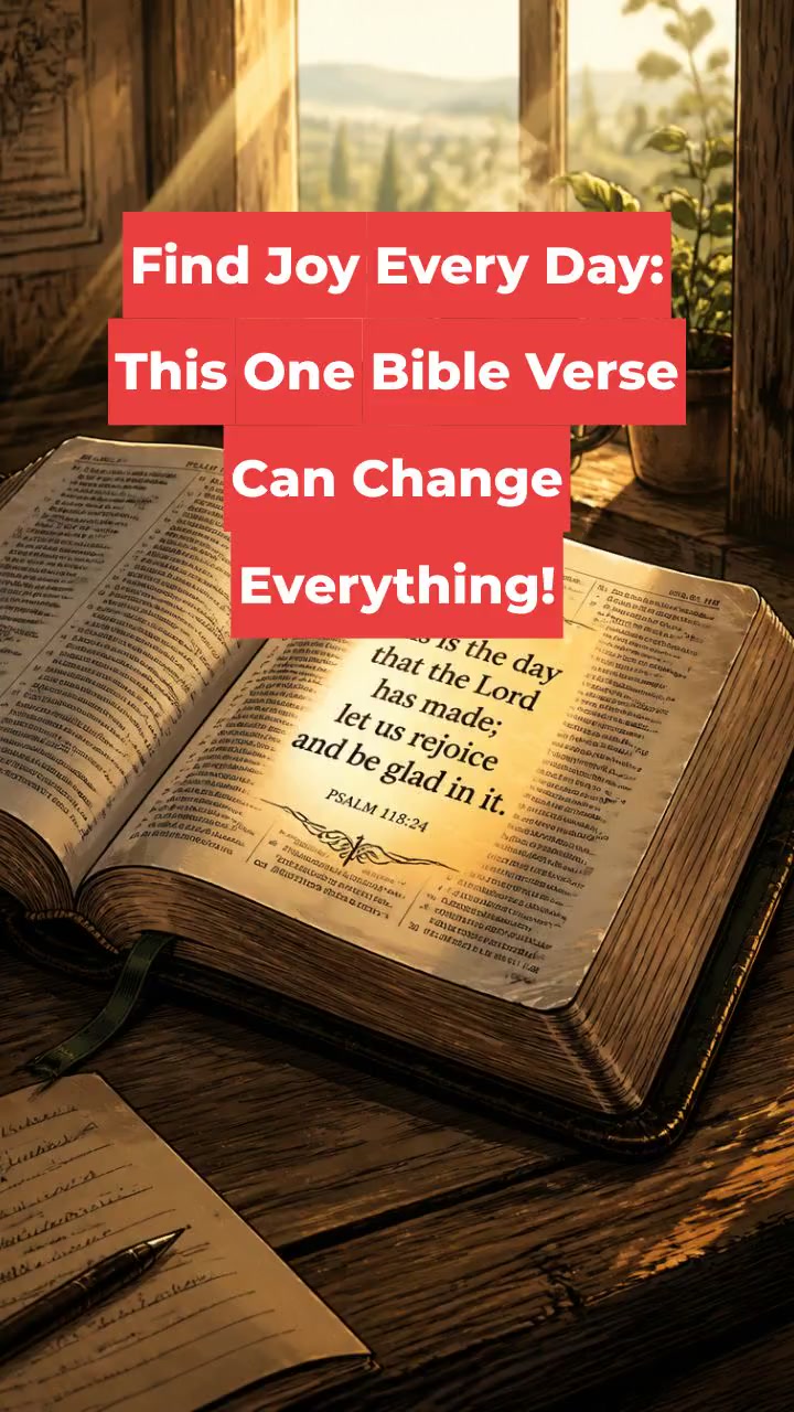 Find Joy Every Day: This One Bible Verse Can Change Everything!