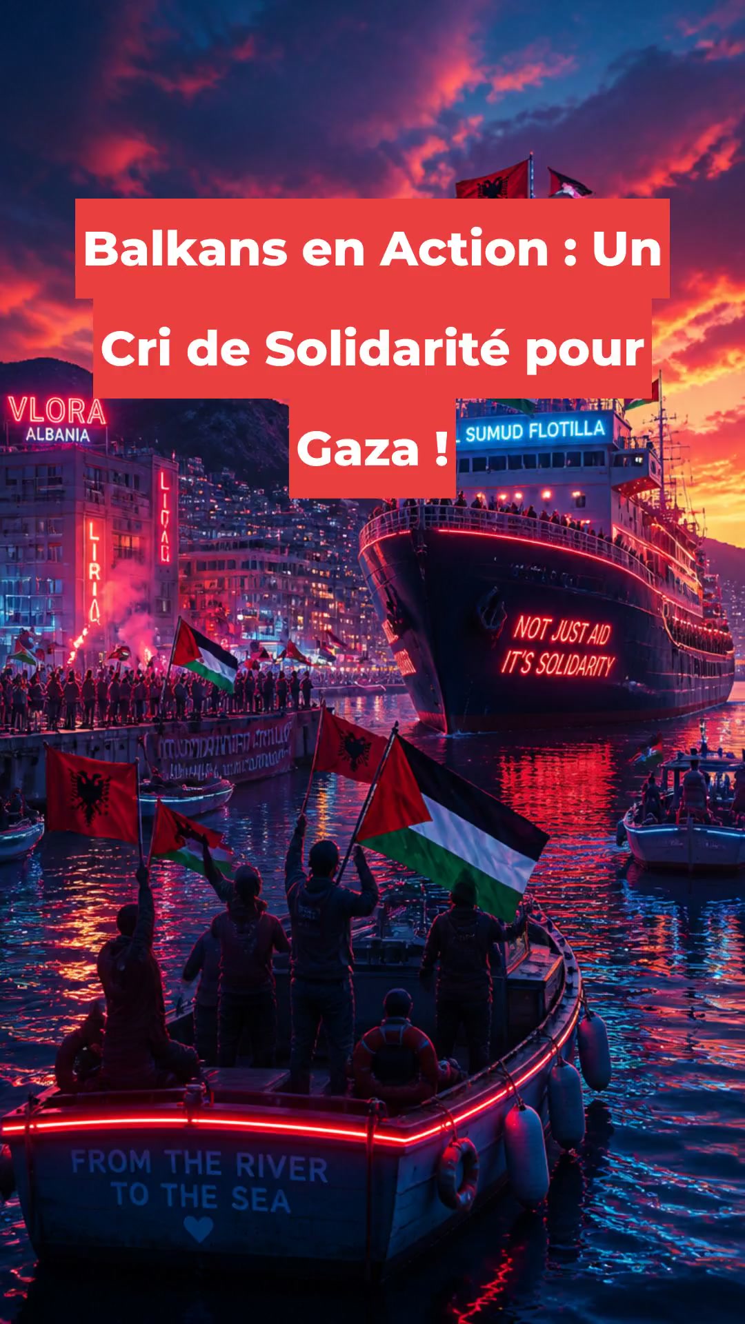 Balkans en Action : Un Cri de Solidarité pour Gaza !