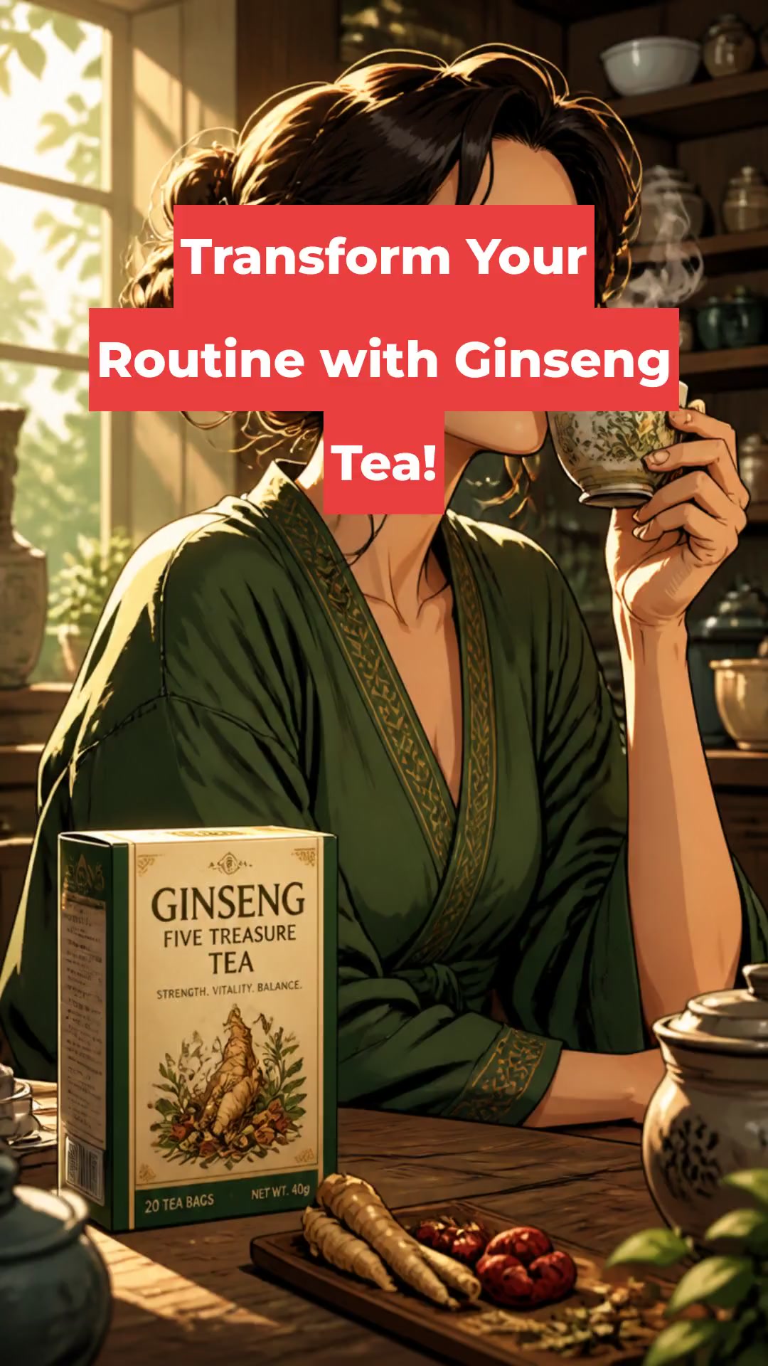 Transform Your Routine with Ginseng Tea!