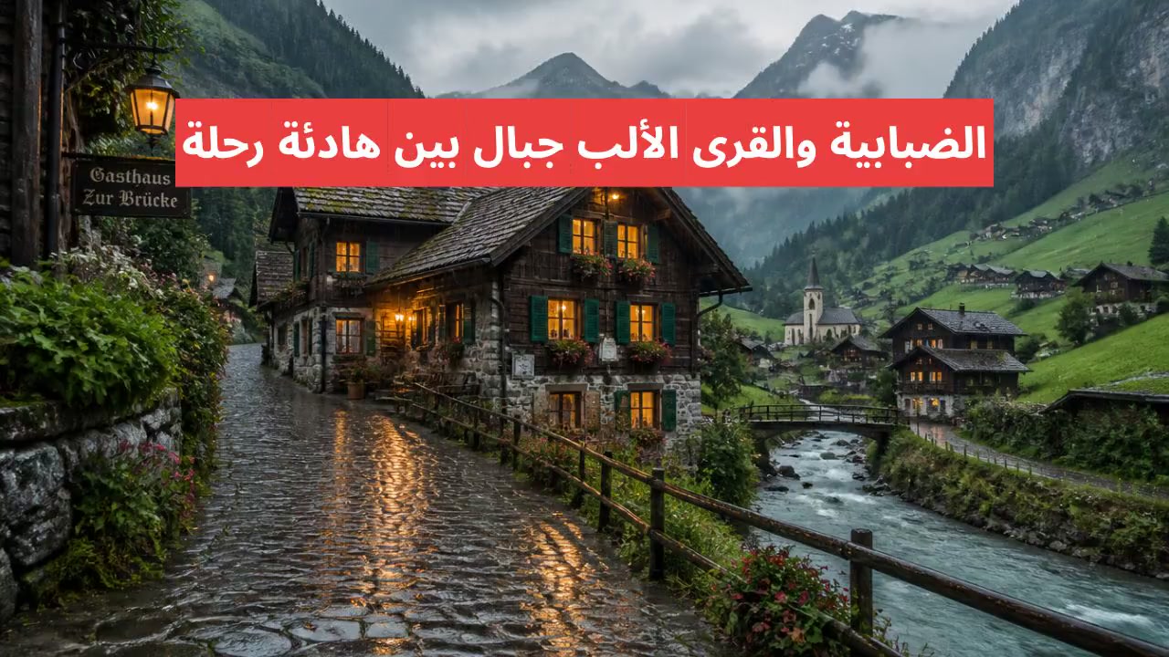 رحلة هادئة بين جبال الألب والقرى الضبابية