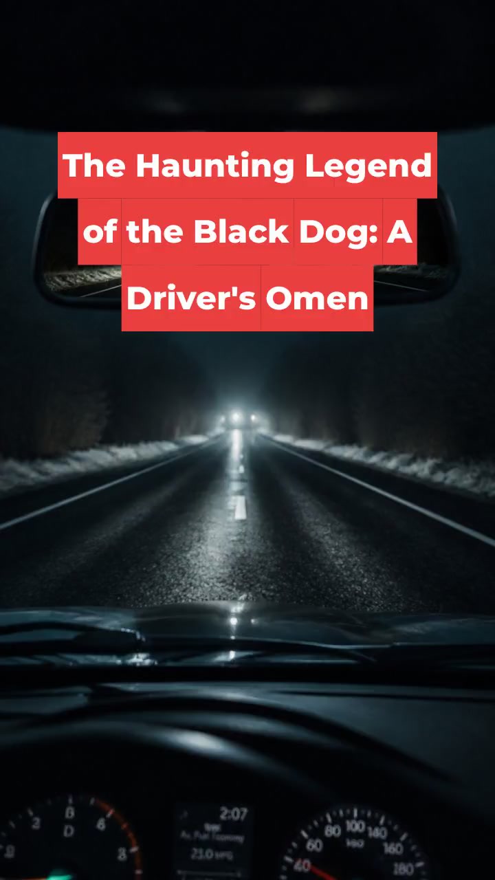 The Haunting Legend of the Black Dog: A Driver's Omen