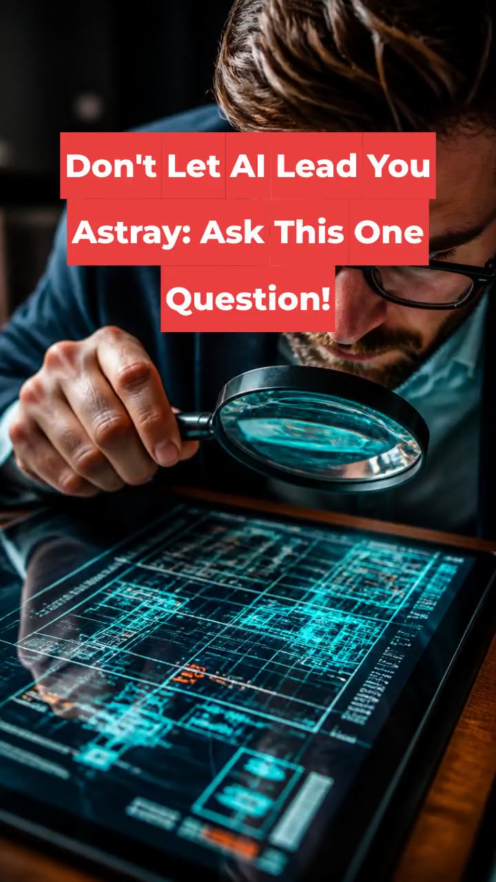 Don't Let AI Lead You Astray: Ask This One Question!