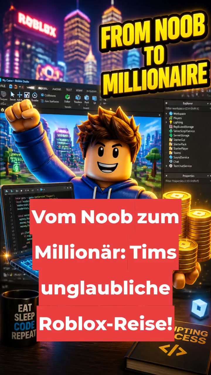 Vom Noob zum Millionär: Tims unglaubliche Roblox-Reise!