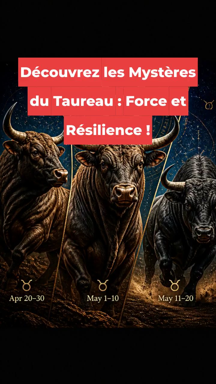 Découvrez les Mystères du Taureau : Force et Résilience !