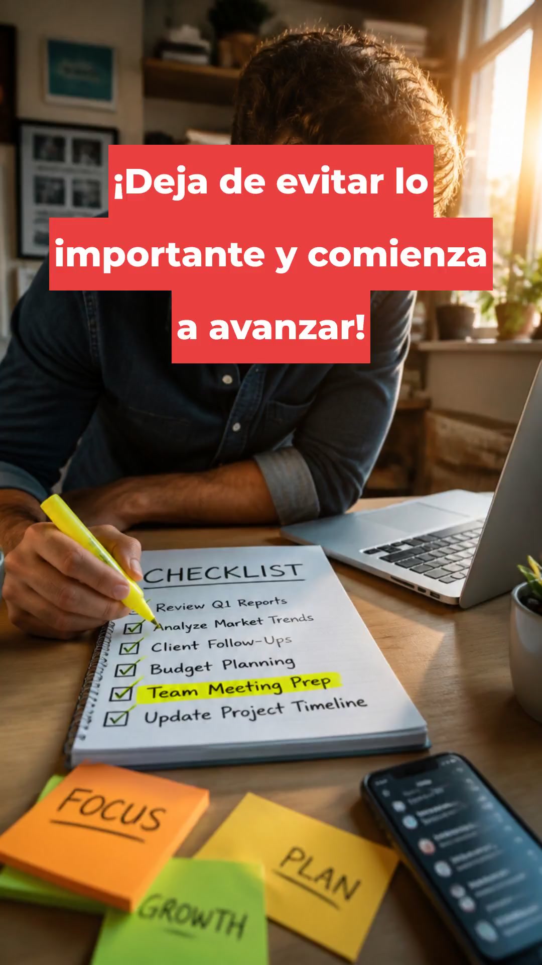 ¡Deja de evitar lo importante y comienza a avanzar!