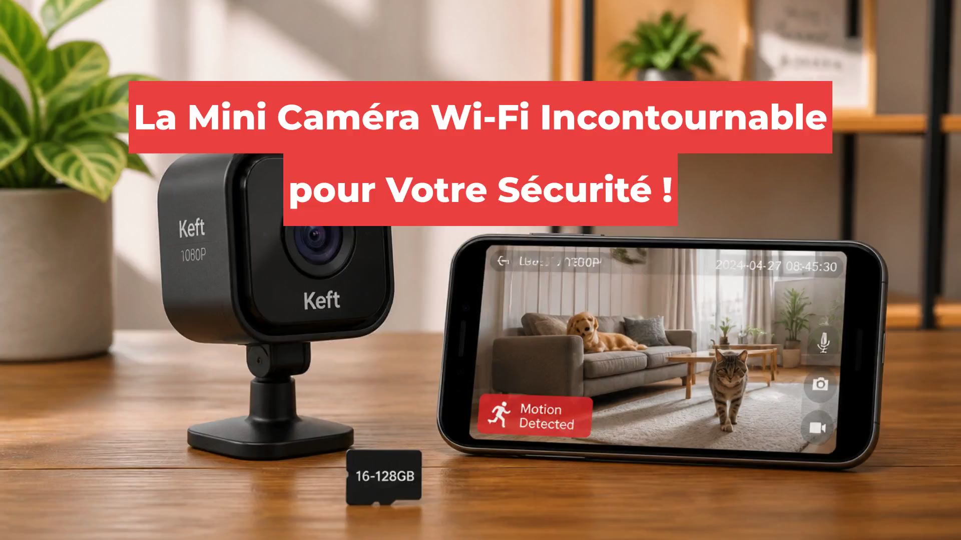 La Mini Caméra Wi-Fi Incontournable pour Votre Sécurité !