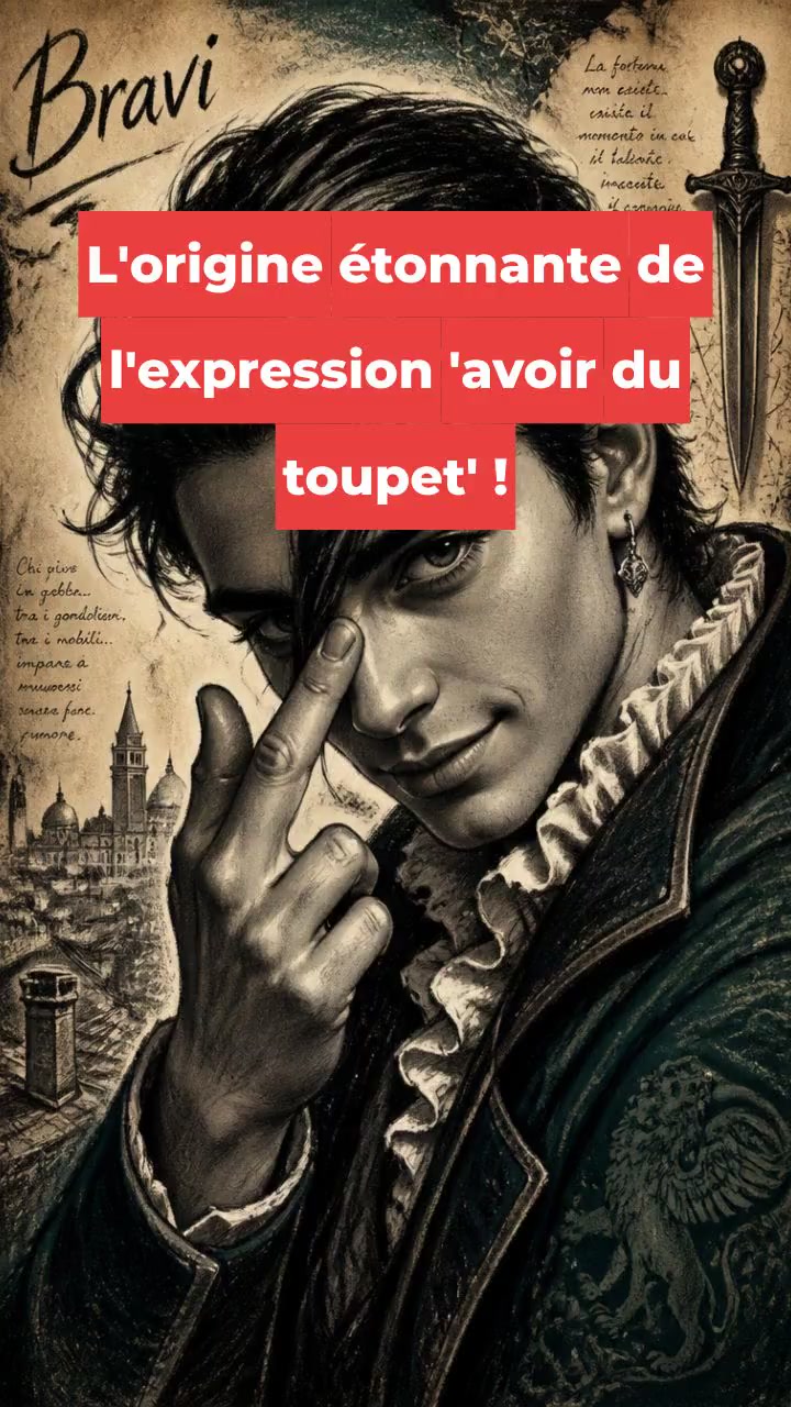 L'origine étonnante de l'expression 'avoir du toupet' !