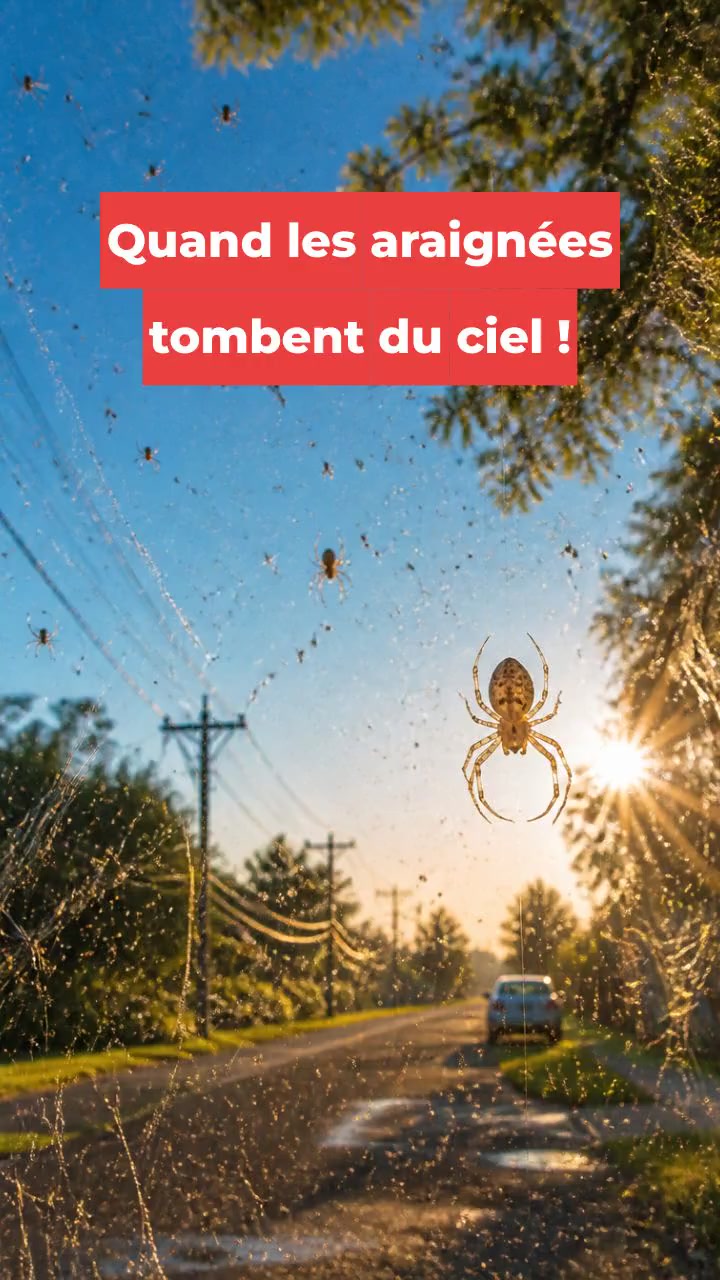 Quand les araignées tombent du ciel !