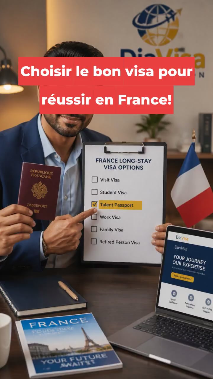 Choisir le bon visa pour réussir en France!