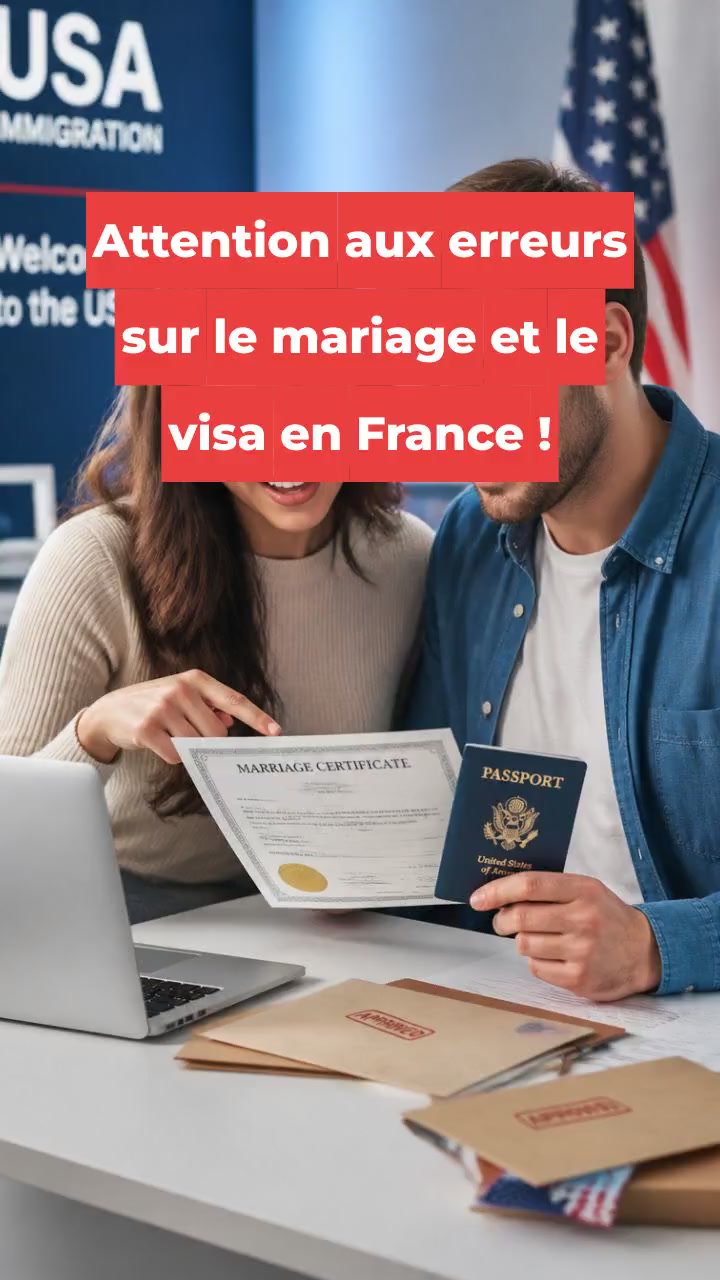 Attention aux erreurs sur le mariage et le visa en France !