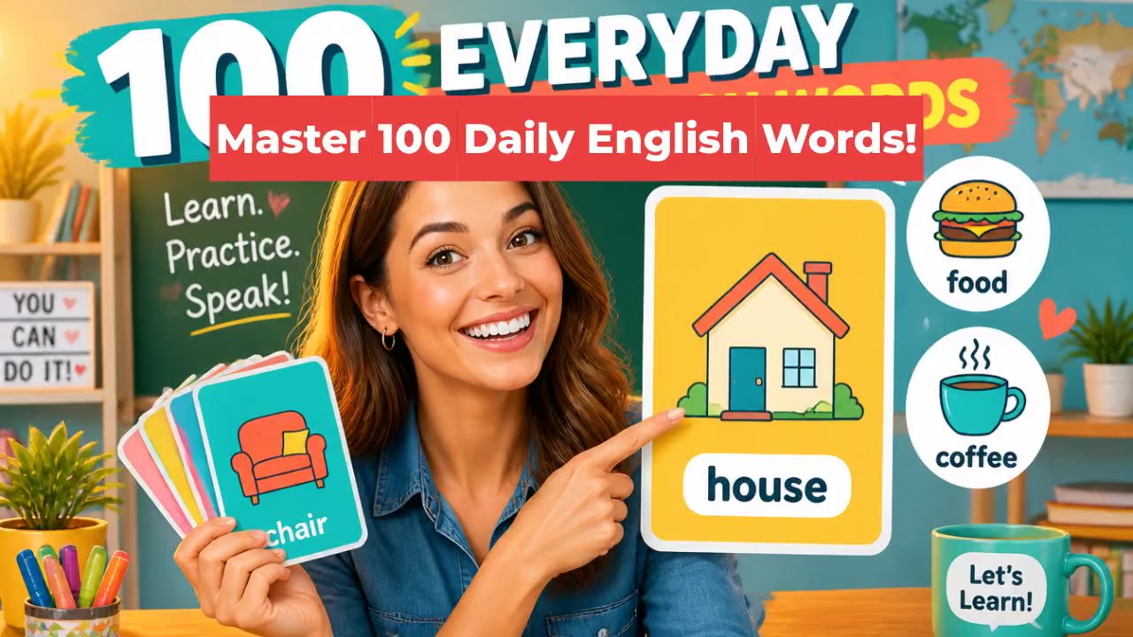 Master 100 Daily English Words!