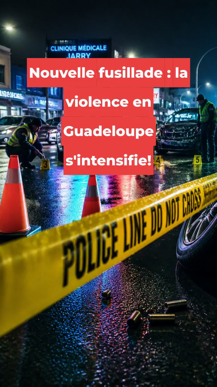 Nouvelle fusillade : la violence en Guadeloupe s'intensifie!