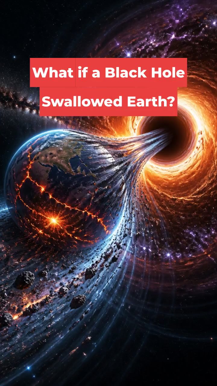 What if a Black Hole Swallowed Earth?