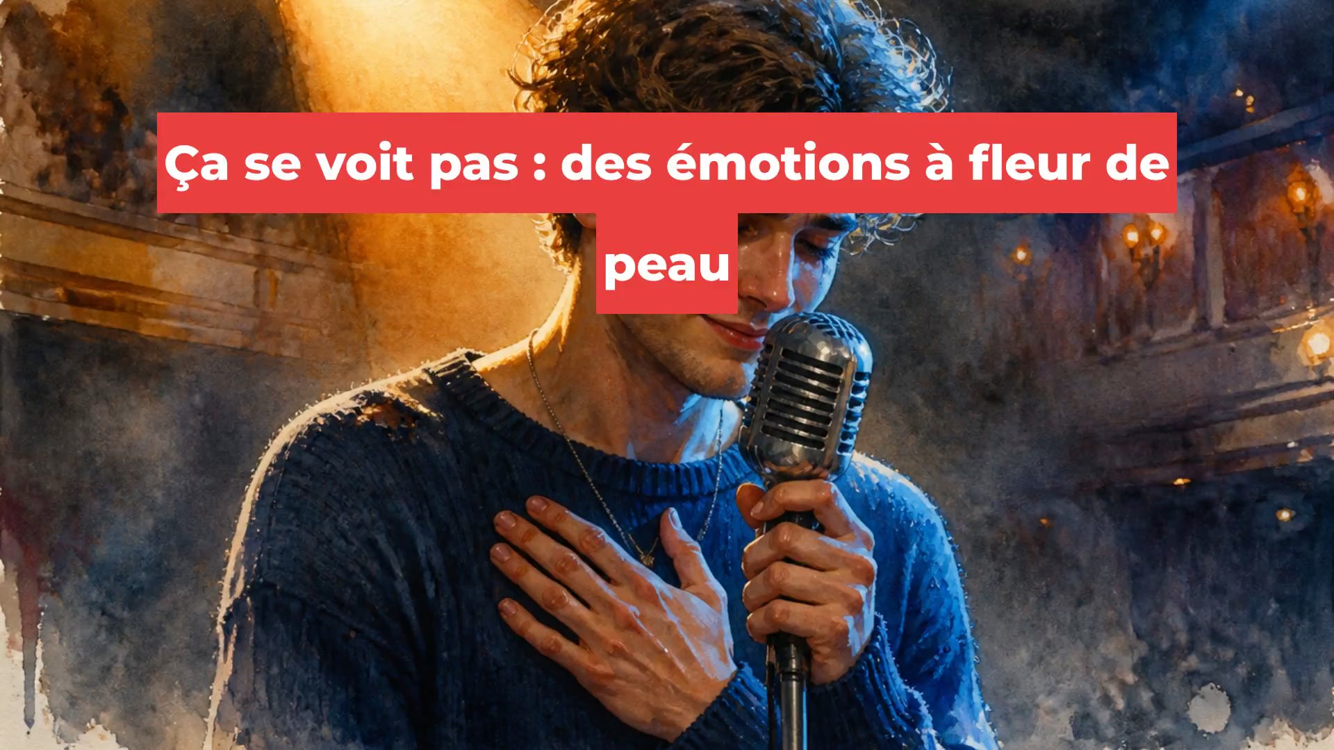 Ça se voit pas : des émotions à fleur de peau