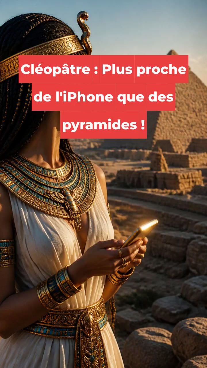 Cléopâtre : Plus proche de l'iPhone que des pyramides !