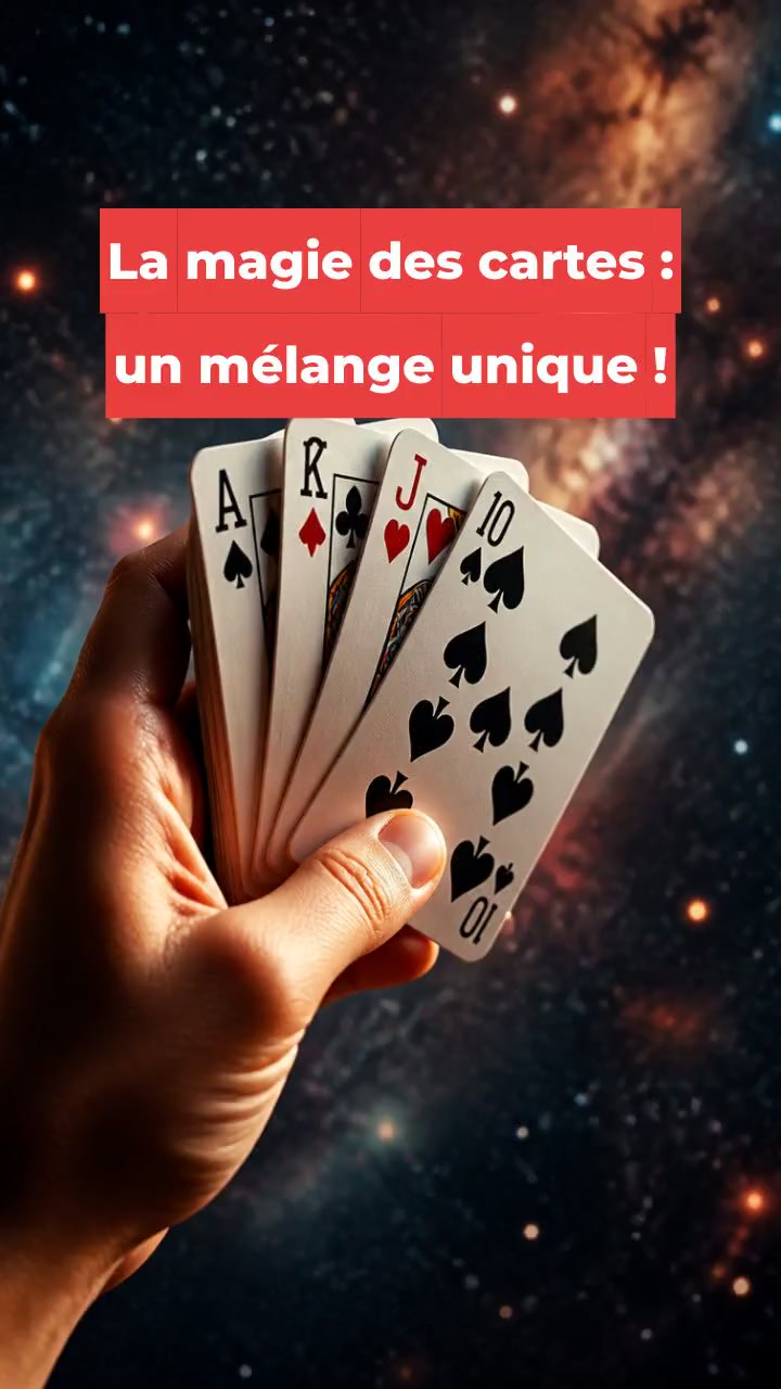 La magie des cartes : un mélange unique !