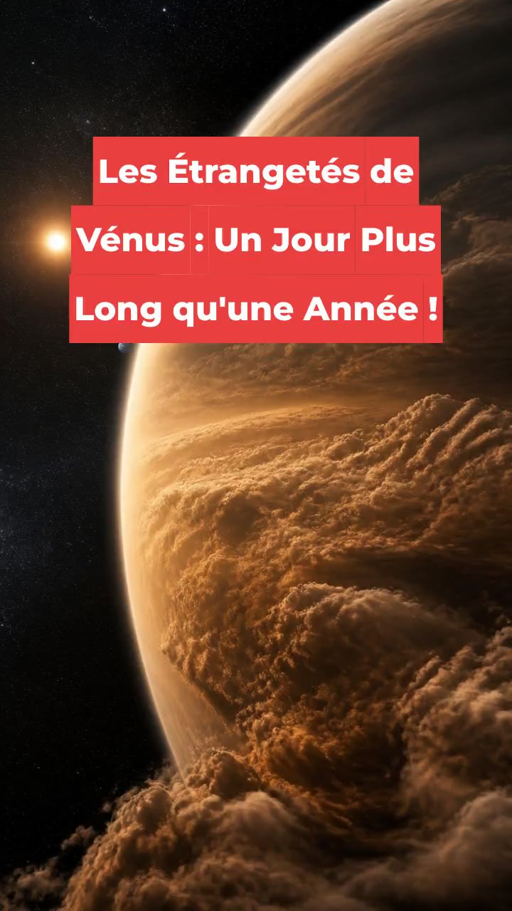 Les Étrangetés de Vénus : Un Jour Plus Long qu'une Année !