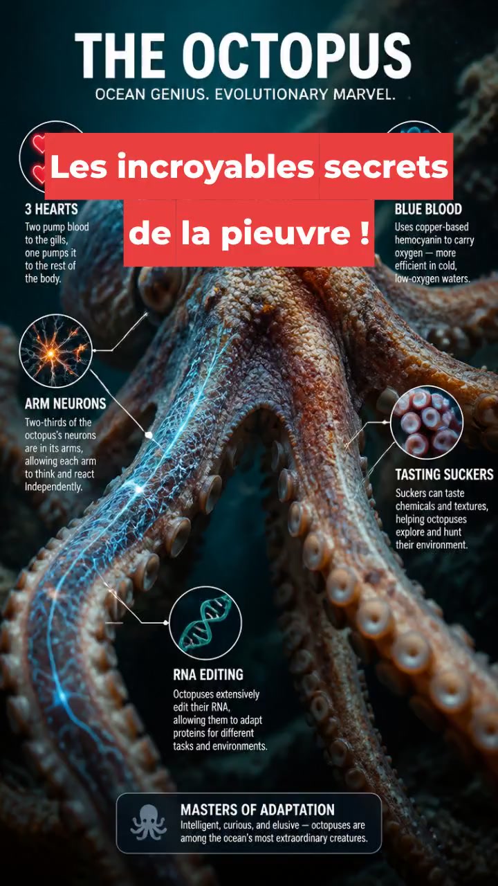 Les incroyables secrets de la pieuvre !