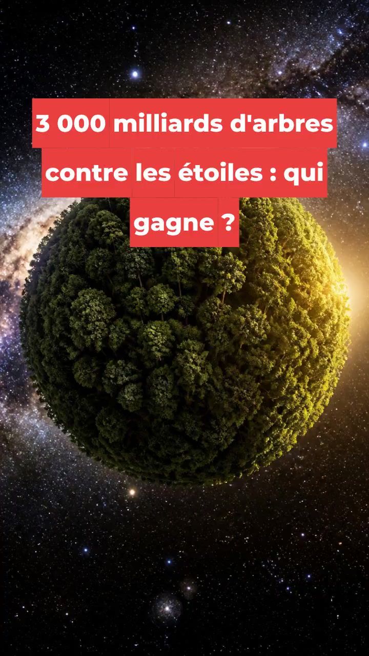 3 000 milliards d'arbres contre les étoiles : qui gagne ?