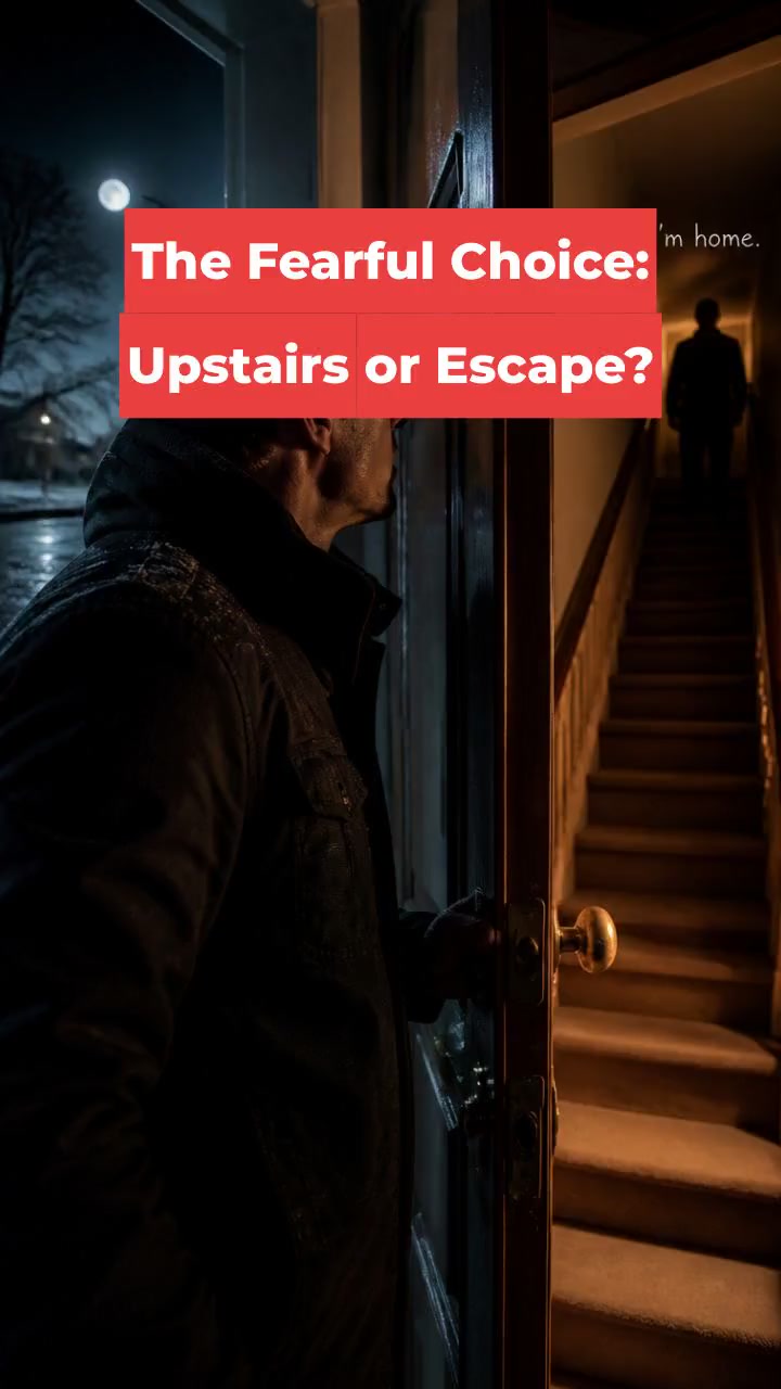 The Fearful Choice: Upstairs or Escape?