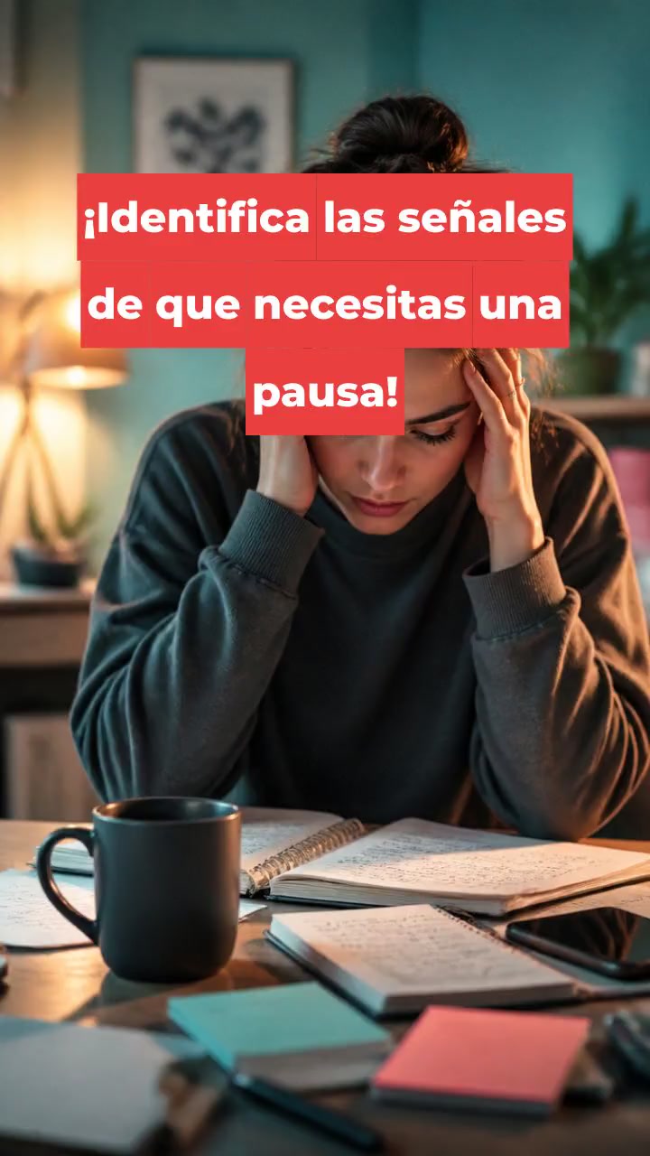 ¡Identifica las señales de que necesitas una pausa!