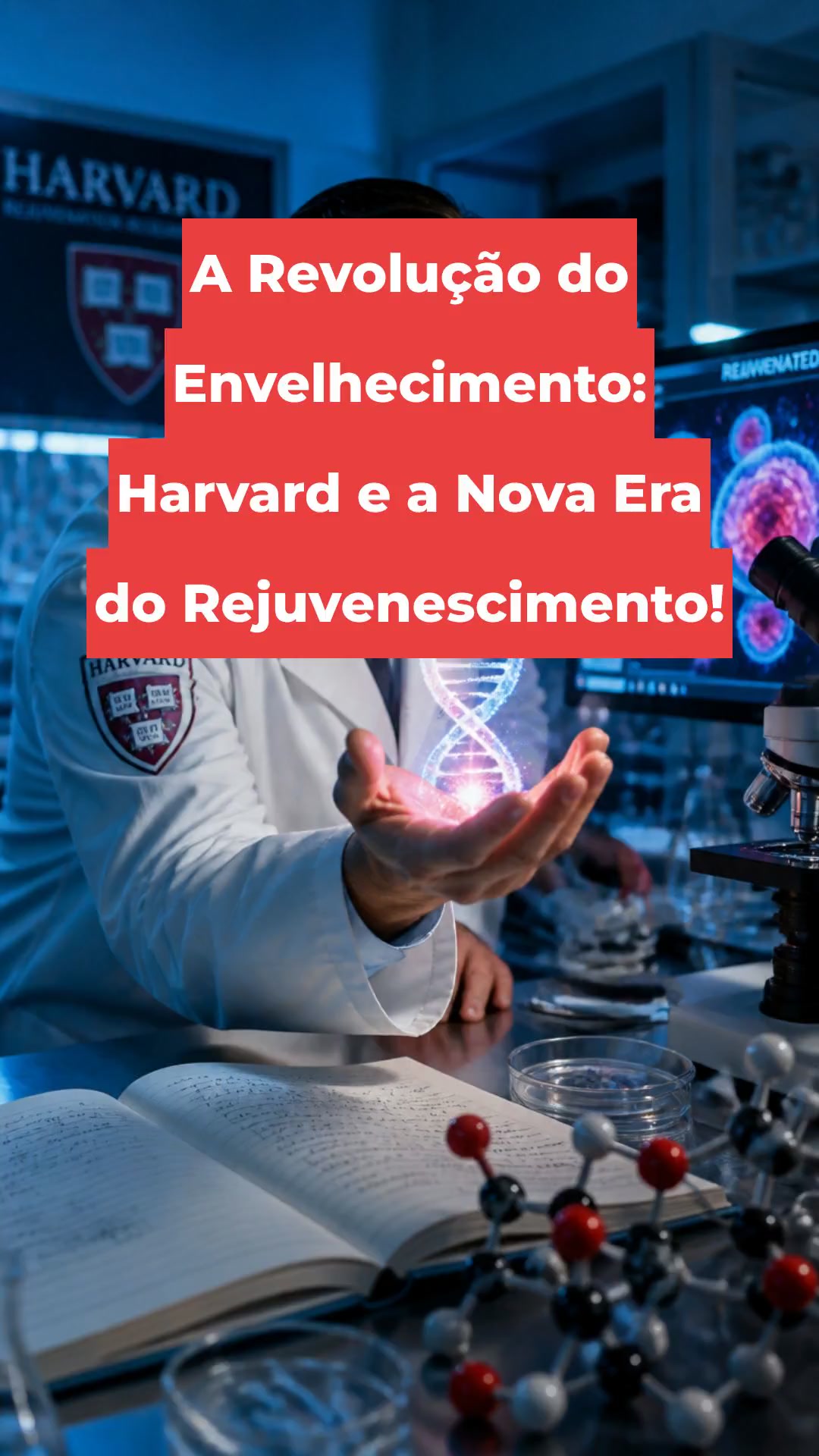 A Revolução do Envelhecimento: Harvard e a Nova Era do Rejuvenescimento!