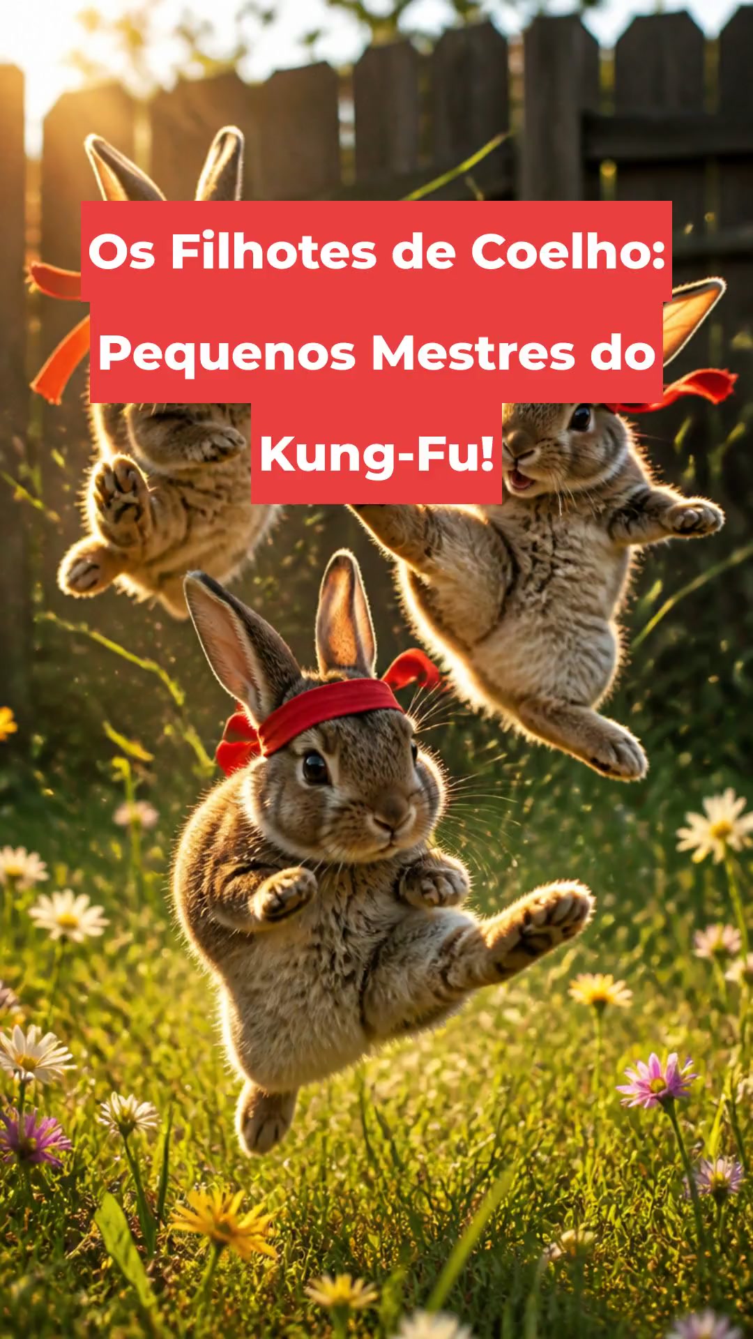 Os Filhotes de Coelho: Pequenos Mestres do Kung-Fu!