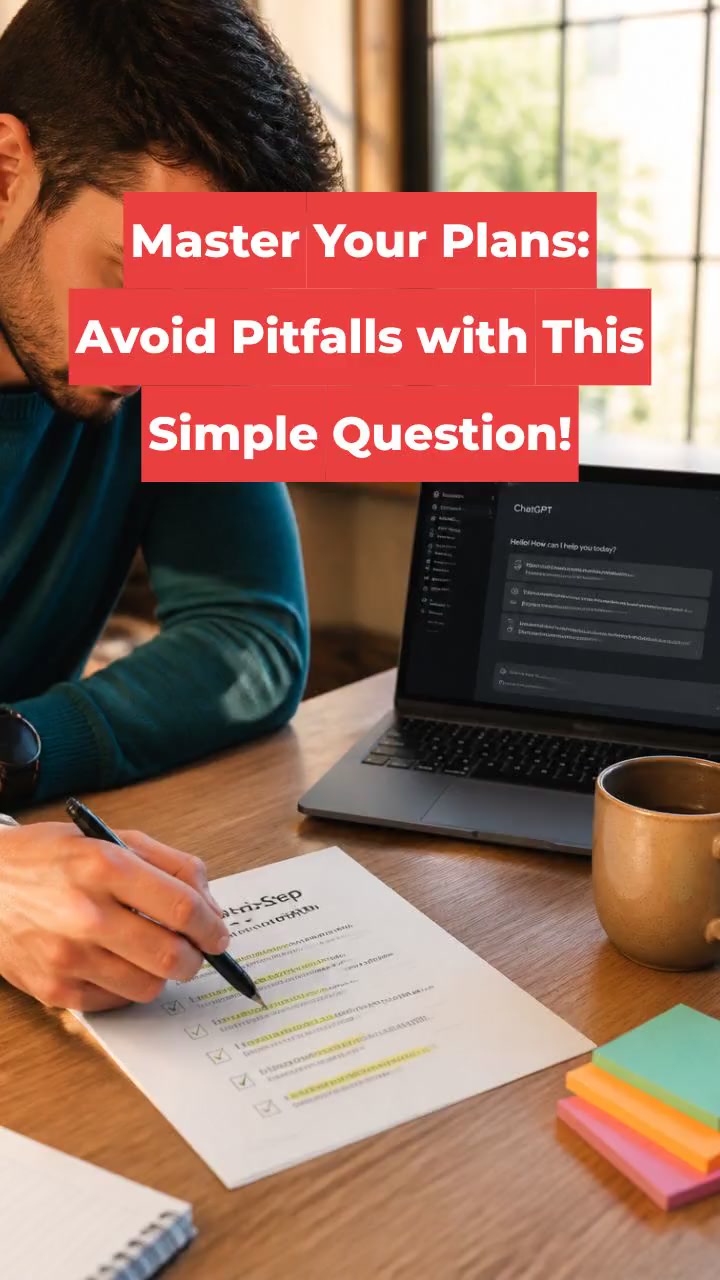 Master Your Plans: Avoid Pitfalls with This Simple Question!