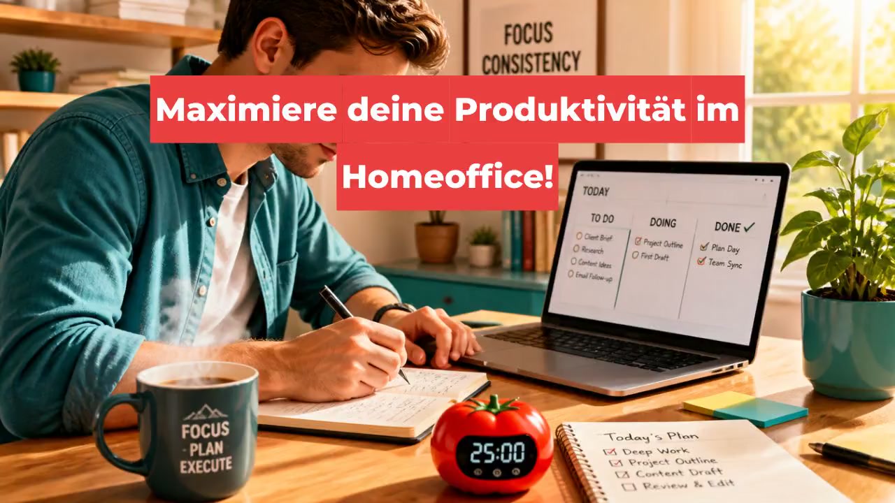 Maximiere deine Produktivität im Homeoffice!