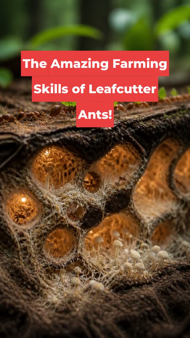 The Amazing Farming Skills of Leafcutter Ants!