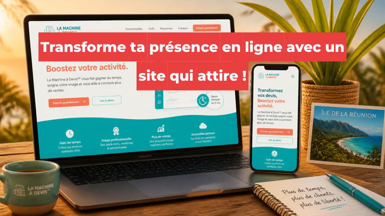 Transforme ta présence en ligne avec un site qui attire !