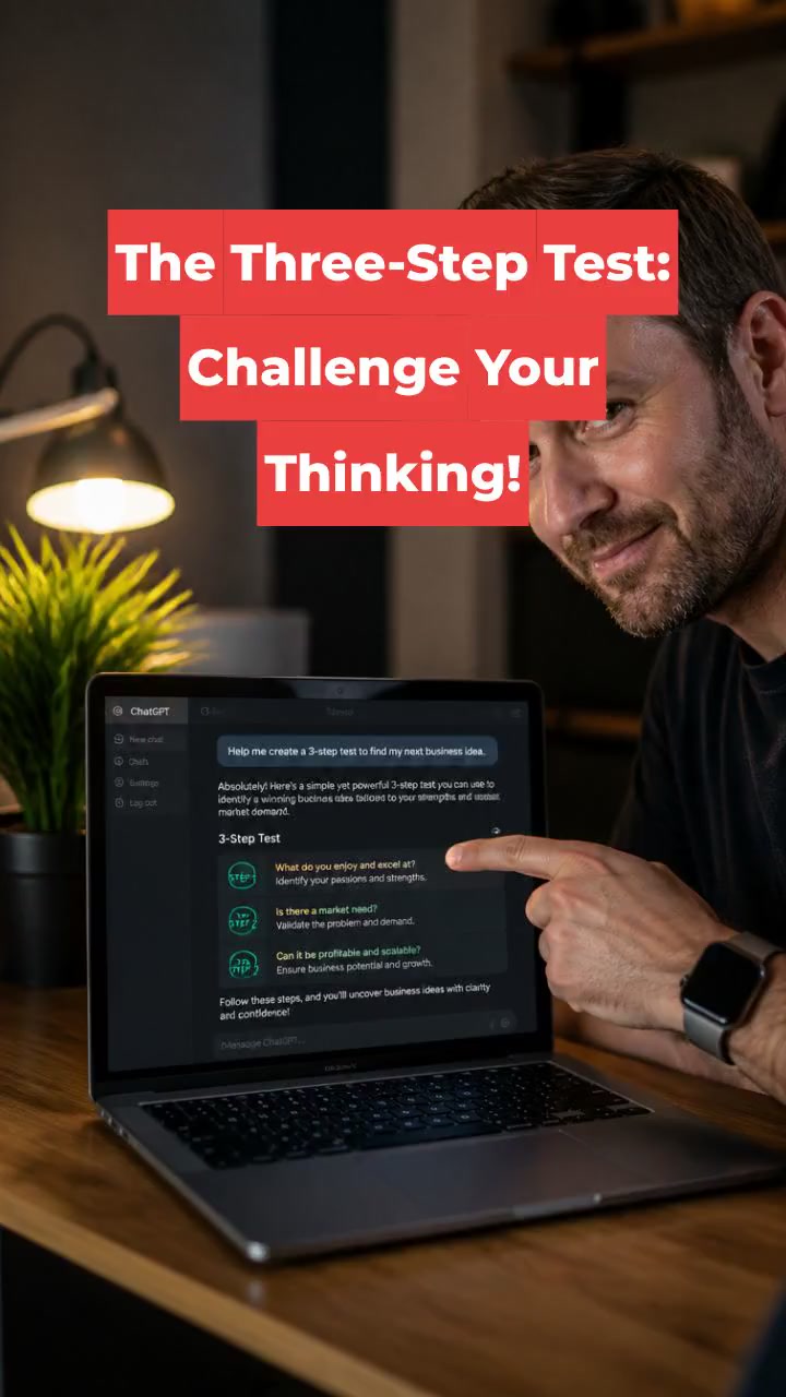 The Three-Step Test: Challenge Your Thinking!